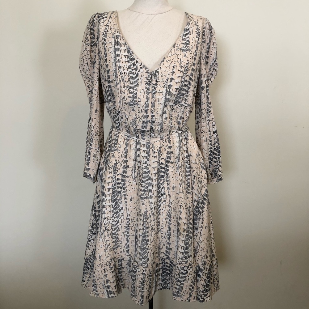 Reiss ‘Julietta’ Printed Tie Waist Dress